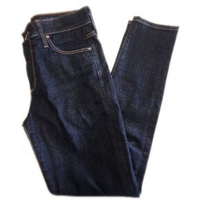 AG Adriano Goldschmied The Farrah High Rise Skinny Ankle Dark Blue Was Jeans, 26